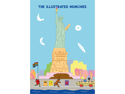 Statue of Liberty food illustration art illustrations illustrator munchies newyork statueofliberty