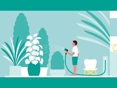 everyday illustration landscape motiongraphics