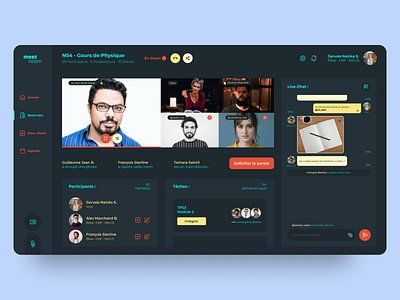 Video Conference Desktop App UI/UX Concept dailyuichallenge design desktop app desktop design ui ui design uiux uiwebsite uiwork ux ux design web design