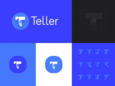 Teller - fintech brand identity bank bank logo banking app brand design brand identity finance finance logo finances fintech fintech app fintech branding logodesign marketplace marketplace app