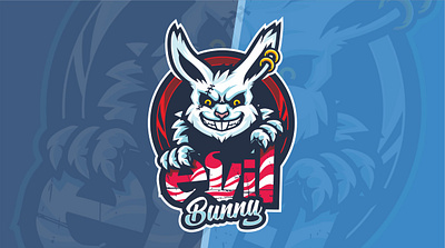 evil bunny bunny cartoon design esport evil illustration logo logo mascot mascot mascot character rabbit vector