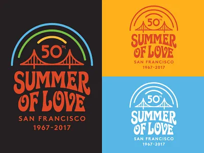 SOL 50th Anniversary Logo (California Historical Society) 60s branding golden gate park graphic design hippies identity illustration logo love lsd peace pot psychedelic san francisco summer of love