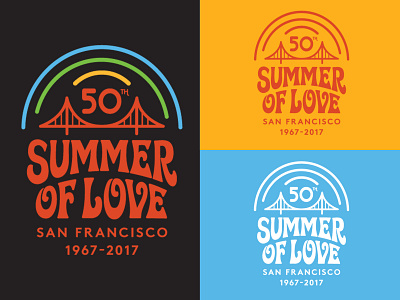 SOL 50th Anniversary Logo (California Historical Society) 60s branding golden gate park graphic design hippies identity illustration logo love lsd peace pot psychedelic san francisco summer of love