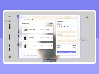 Checkout Page - Ecommerce Platform adobexd branding cart checkout page clean ui interface interface design minimal ui minimalist ui ux ui