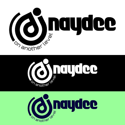 dj naydee black branding design logo