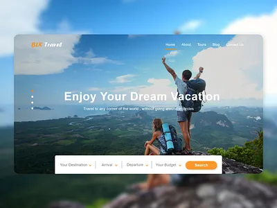 Travel Agency Landing Page design landing page design mobile design travel agency ui uidesign ux web webdesign