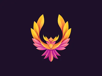 Colorful Bird animal bird bird icon bird logo branding eagle falcon flat logo freelance gradient identity logo mark