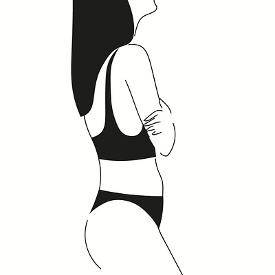 hug adobe illustrator black and white illustration illustration art illustrator line art line artwork lineart minimalistic vector woman illustration woman portrait