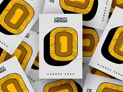 SERIE NUMBER - #0 color illustration illustrator lineas photoshop texture zero