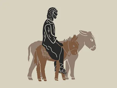 Holy Week / Palm Sunday (1/8) bible bible study church donkey easter holy week illustration jesus palm palmsunday sunday