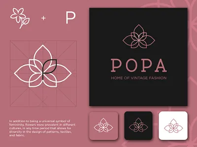 High Fashion Thrift Shop Logo branding design emblem logo logo logo mark logodesign