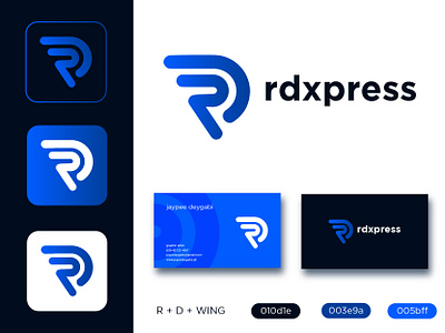 Delivery Courier Logo Design - rdxpress branding delivery app logo delivery express logo delivery logo delivery service delivery service logo emblem logo logo design logodesign