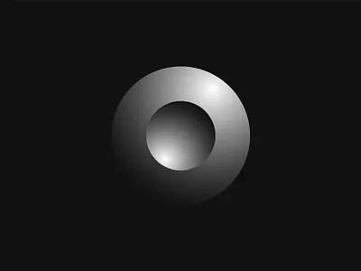 Circle black gradient graphic design minimalism shape