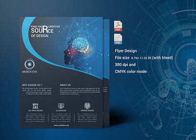 Flyer 7 JPG 300dpi banner black branding business businessflyer clean cmyk creative creative flyer design flyerdesign layered logo pdf photoshop psd serivices simple white