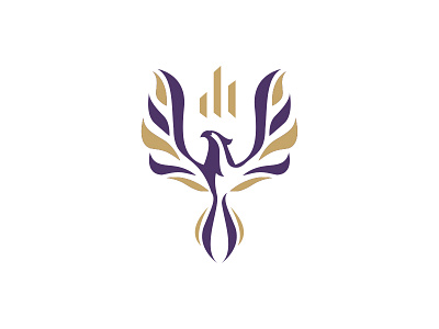 Phoenix Financial Logo Design abstract accounting finance financial luxury phoenix rebirth renew security