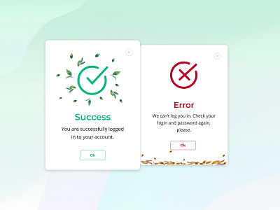 Flash Message challenge dailyui design error success ui