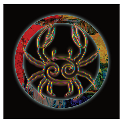 cancer zodiac sign cancer design art dribbble illustration logo shot vector zodiac sign