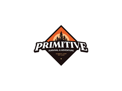 Primitive Badge | Customizable Premade Logo Design badge design badge logo badges brand design brand identity branding branding design design gfx graphics illustration illustrator inspiration logo logo design logodesign logos post