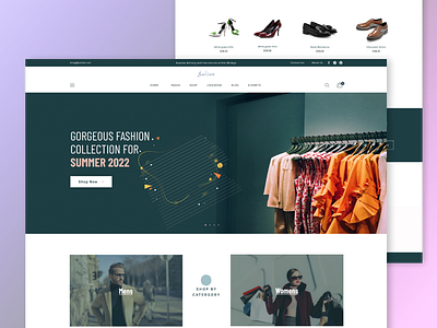 Salian - eCommerce Landing Page Design clothing brand ecommerce figma freebie landing page product design shop store ui ui design ux web design
