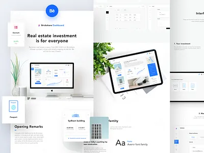 Brickshare Dashboard on BEHANCE apartment app bank dashboard dashboard design design icon illustration investment logo neel prakhar project property real estate rent sharma ui ux web
