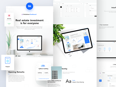 Brickshare Dashboard on BEHANCE apartment app bank dashboard dashboard design design icon illustration investment logo neel prakhar project property real estate rent sharma ui ux web