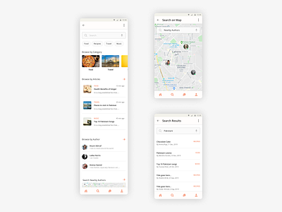 Blog App | Search screens 10ddc app design application design application ui blog app creative design figma graphicdesign search screen ui ui design uidesign uiux uiuxdesign