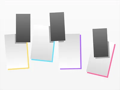 DribbbleLight 3d art color color palette colorful design illustration light minimal shadow shape elements shape layers