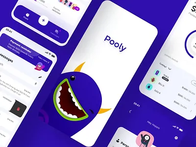 Pooly pools app app design figma illustration illustrator ios mobile ui ux vector
