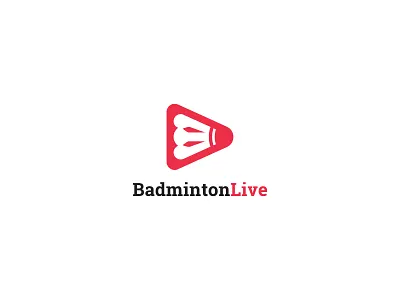 Badminton Live Logo badminton live livestream logo logodesign