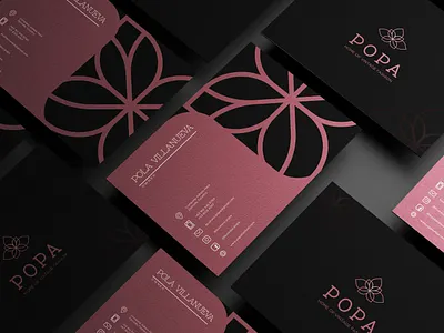POPA BUSINESS CARD MOCK UP branding branding design business card business card design business card mockup design logo mockup