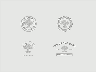 Grove Cafe Marks branding design