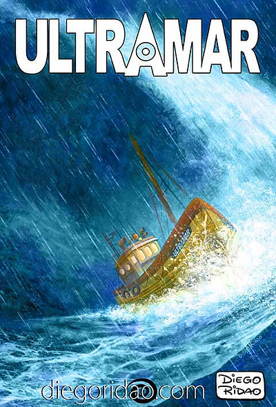 "Ultramar" color diego ridao digital editorial illustration ridao