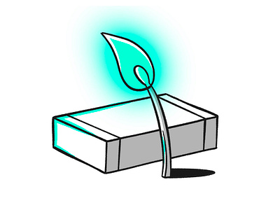 Light source experimenting blue box dribbble fire flat icon illustration light match box matchstick shot sketch stick stroke vector