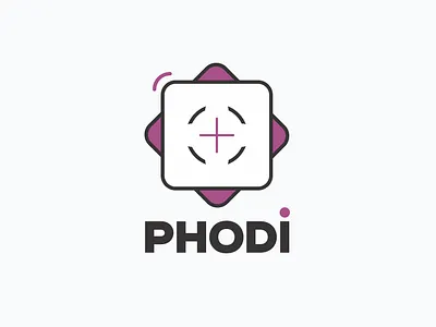 PhodiPlus - Logo Design brand brand identity branding color design illustration logo logo design photography logo purple vector