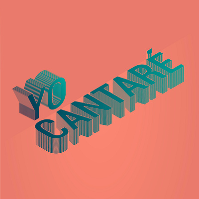 Yo cantar art design digital diseño letter lettering