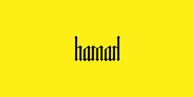 Hamad Type custom type logo typeface typogaphy
