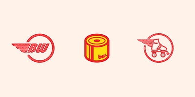 Big Wheel Skate Crew Logomark icon illustration logo vector