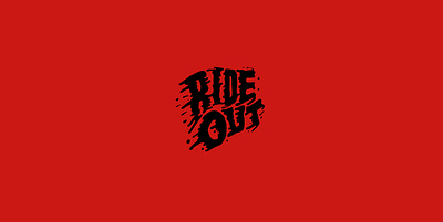Ride Out custom type handlettering illustration typogaphy