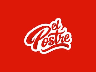 El postre logotipo isologo imagotipo