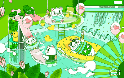 场景插画（夏） design illustration