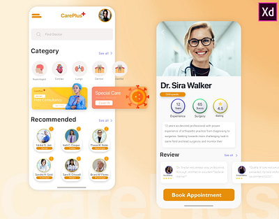 Doctor Appointment App Design 2020 2020 design app design appointment booking clinic corona doctor hospital ios app design medical nurse