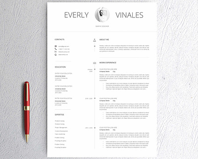 Resume Template / CV clean resume creative resume curriculum vitae cv template download free minimal resume modern modern resume professional resume resume cv resume template template