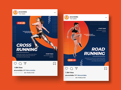 Sports - Instagram Post Design app banner ads brand design brand identity branding design digitalmarketing header instagram instagram banner instagram post marketing minimal poster social media sport ui ux web website