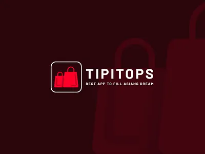 TIPITOPS app asialshoppingcenter asian best creativelogo dream ecomerece fiverr freelancer illustration logoexcellent mall minimalist shopping template tipi tops typography