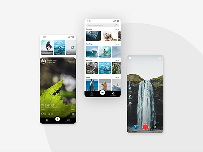 Video Sharing App app design interaction social ui ux video