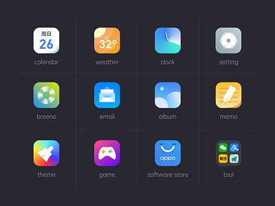 OPPO THEME ICON icon oppo theme ui
