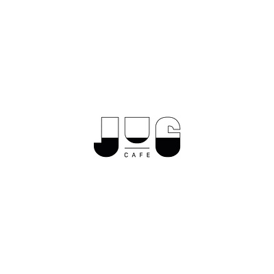 JUG LOGO || cafe black branding cafe coffee design drink illustration logo typography