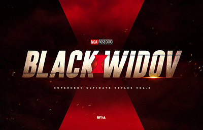 Superhero Ultimate Text Effects vol.3 3d avengers black comics effects hero iron ironman logo man marvel mockup photoshop style styles superhero template text type widow