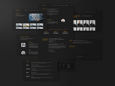 Dark Neumorphic Website Project - Frazex.com dark dark mode dark ui golden modern neumorphic neumorphic design neumorphism ui ui design uiux ux web design webdesign website