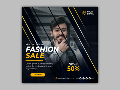 Post modern design fashion sale ads banner business creative elegant facebook fashion flyer fresh instagram modern pattern post poster sale set social special template website